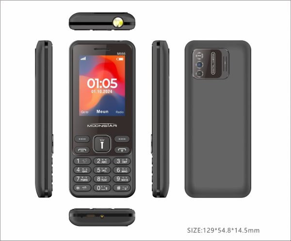 Moonstar M666 feature phone Black