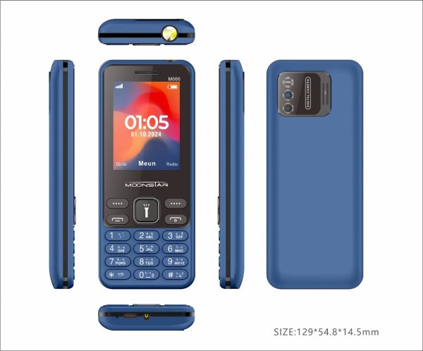 Moonstar M666 feature phone Blue